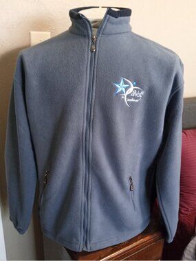 Vintage "Dallas Dance Festival" Dance Event Grey Embroidered Fleece Jacket